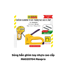 [MRSBGTNCC] Súng bắn ghim tay nhựa cao cấp MA020704 Maxpro