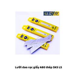 [LSLDRGA80] Lưỡi dao rọc giấy A80 thép SK5 LS