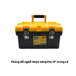 [LSTDNNVP17] Thùng đồ nghề nhựa vàng Pro 17" trung LS