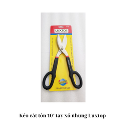 [KCTTN10LT] Kéo cắt tôn 10" tay xỏ nhung Luxtop