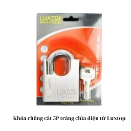 [KCC5PCDTLT] Khóa chống cắt 5P trắng chìa điện tử Luxtop