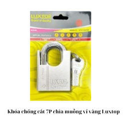 [KCC7CMLT] Khóa chống cắt 7P chìa muỗng vỉ vàng Luxtop