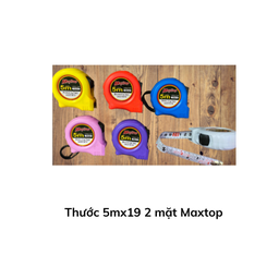 [T5M2MMTLT] Thước 5mx19 2 mặt Maxtop