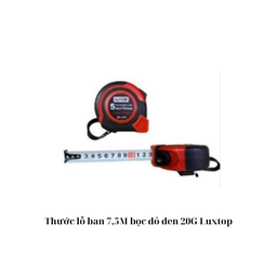 [T75MLBBDDLT20] Thước lỗ ban 7,5M bọc đỏ đen 20G Luxtop