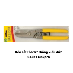 [MRKCT12TKD] Kéo cắt tôn 12" thẳng kiểu đức 042KT Maxpro