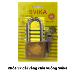 [MRK5DVSVK] Khóa 5P dài vàng chìa vuông Svika