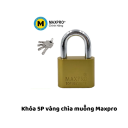 [MRK5VCM] Khóa 5P vàng chìa muỗng Maxpro