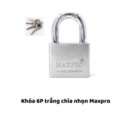 [MRK6TCT] Khóa 6P trắng chìa nhọn Maxpro