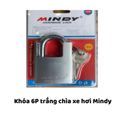 [MRK6TCXHMD] Khóa 6P trắng chìa xe hơi Mindy