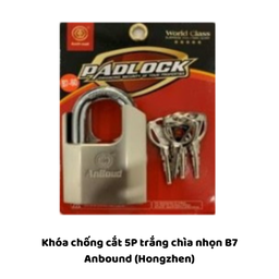 [MRKCC5TB750] Khóa chống cắt 5P trắng chìa nhọn B7 Anbound (Hongzhen)