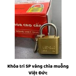 [MRKT5VCMVD] Khóa tri 5P vàng chìa muỗng Việt Đức