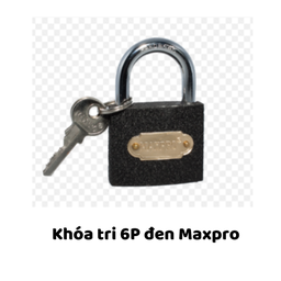 [MRKT6D] Khóa tri 6P đen Maxpro