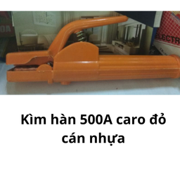 [MRKH500TQ] Kìm hàn 500A caro đỏ cán nhựa