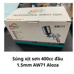 Súng xịt sơn 400cc đầu 1.5mm AW71 Aloza