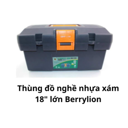 [MRTDNN19LBR] Thùng đồ nghề nhựa xám 18" lớn Berrylion