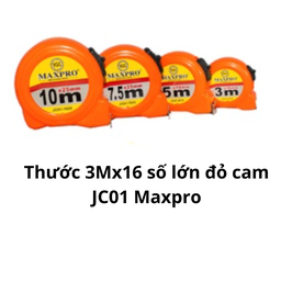 [MRT3JC01] Thước 3Mx16 số lớn đỏ cam JC01 Maxpro