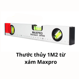 [MRTT1M2TX] Thước thủy 1M2 từ xám Maxpro