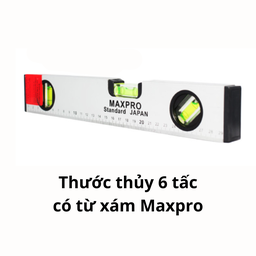 [MRTT6TX] Thước thủy 6 tấc từ xám Maxpro